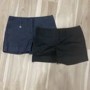 Stylish Women's Black and Blue Shorts by EXPRESS